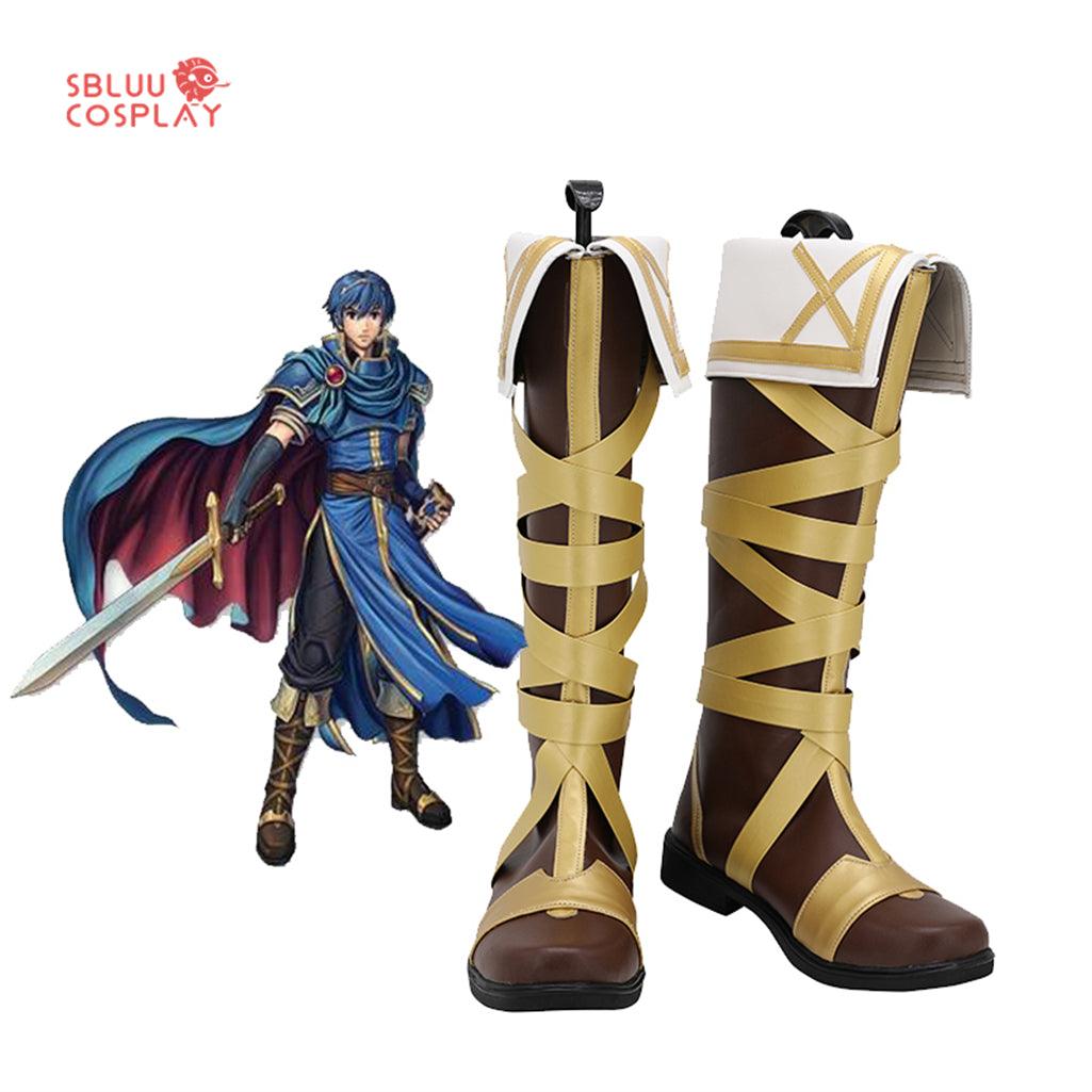Fire Emblem Mystery of the Emblem Marth Cosplay Shoes Custom Made Boots - SBluuCosplay