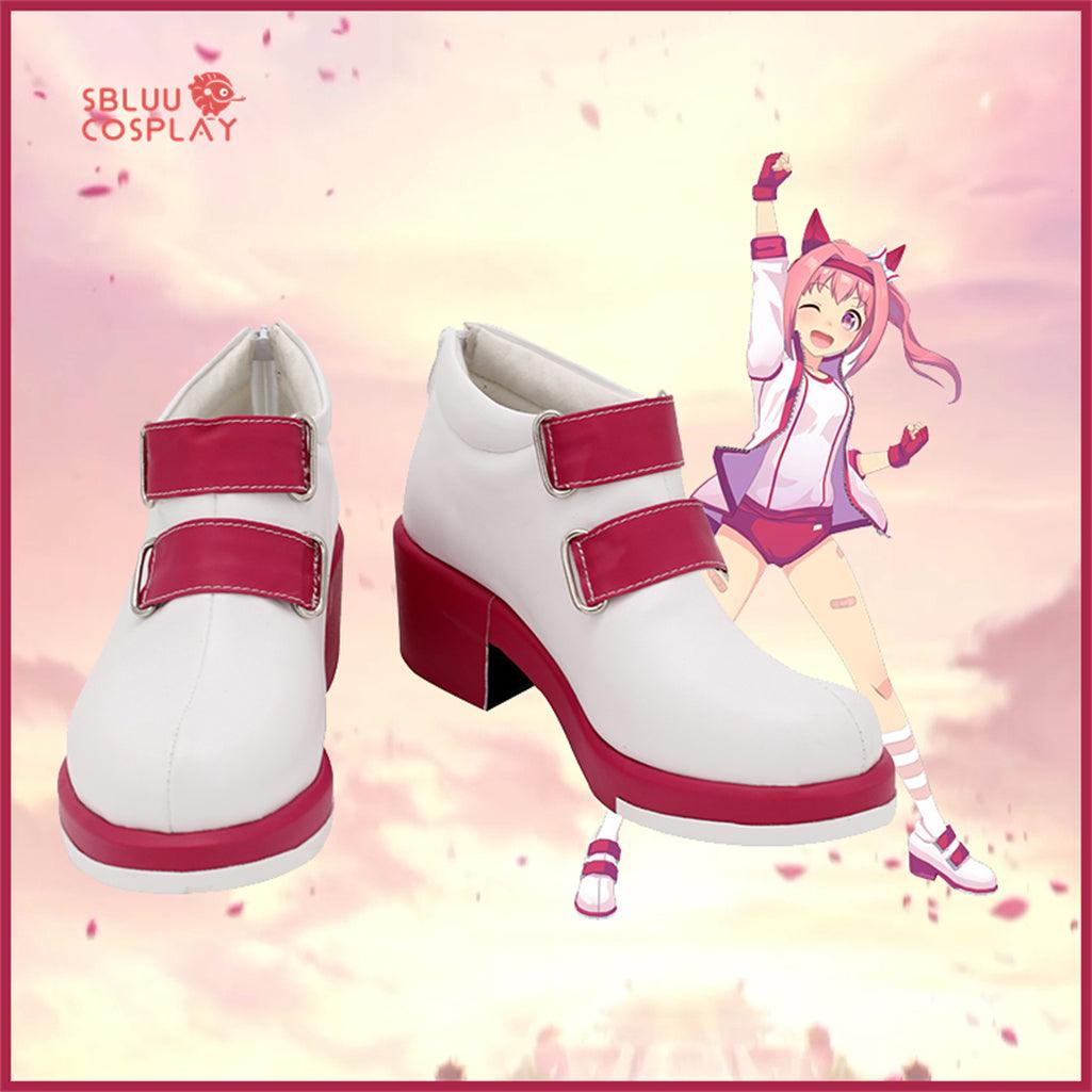 SBluuCosplay Uma Musume Pretty Derby Haru Urara Cosplay Shoes Custom Made Boots - SBluuCosplay