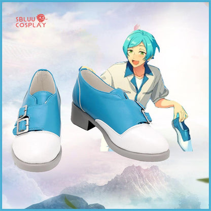 SBluuCosplay Ensemble Stars Shinkai Kanata Cosplay Shoes Custom Made Boots - SBluuCosplay
