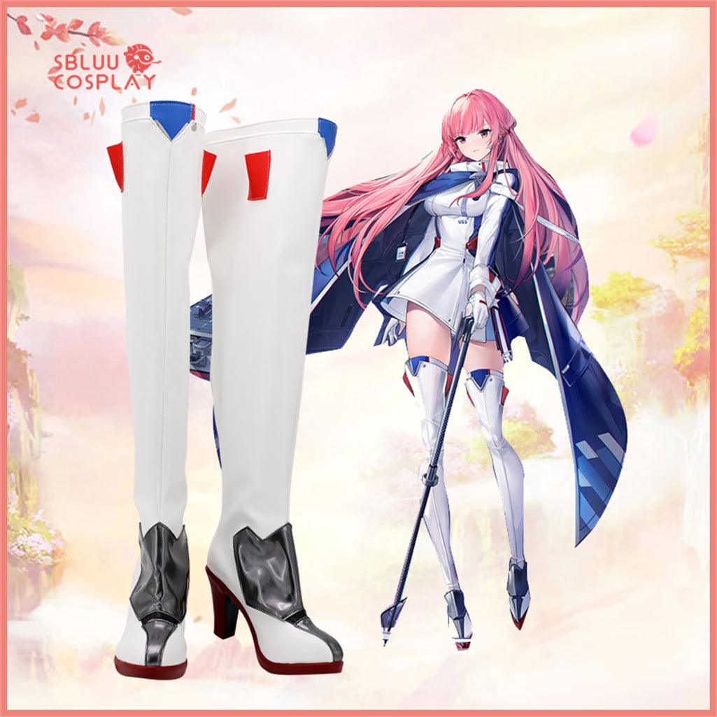 SBluuCosplay Azur Lane USS Princeton Cosplay Shoes Custom Made Boots - SBluuCosplay