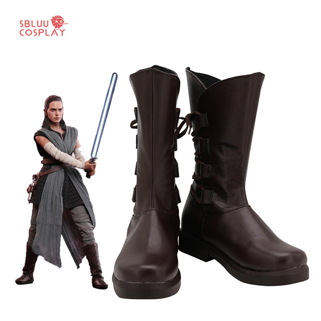 Star Wars The Last Jedi Rey Cosplay Shoes Custom Made Boots - SBluuCosplay