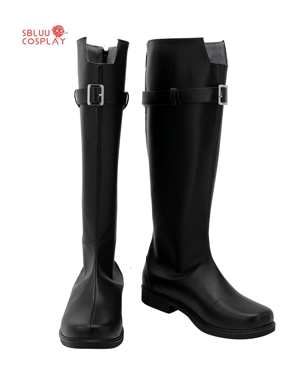 SBluuCosplay Final Fantasy VII Sephiroth Cosplay Shoes Custom Made Boots - SBluuCosplay