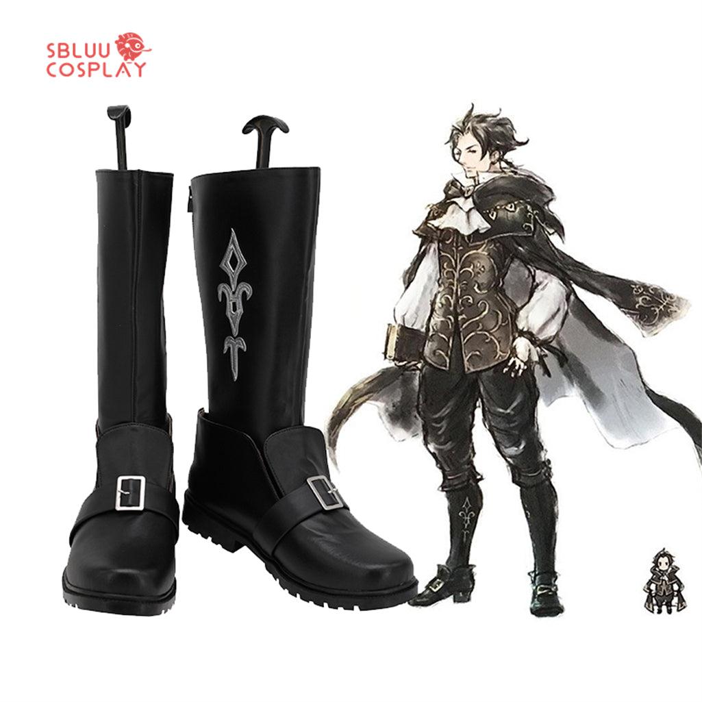 Octopath Traveler Cyrus Cosplay Shoes Custom Made Boots - SBluuCosplay