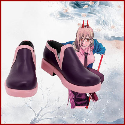 Chainsaw Man Power Cosplay Shoes Custom Made Boots - SBluuCosplay