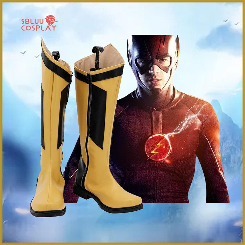 Flashpoint Barry Allen Cosplay Shoes Custom Made Boots - SBluuCosplay