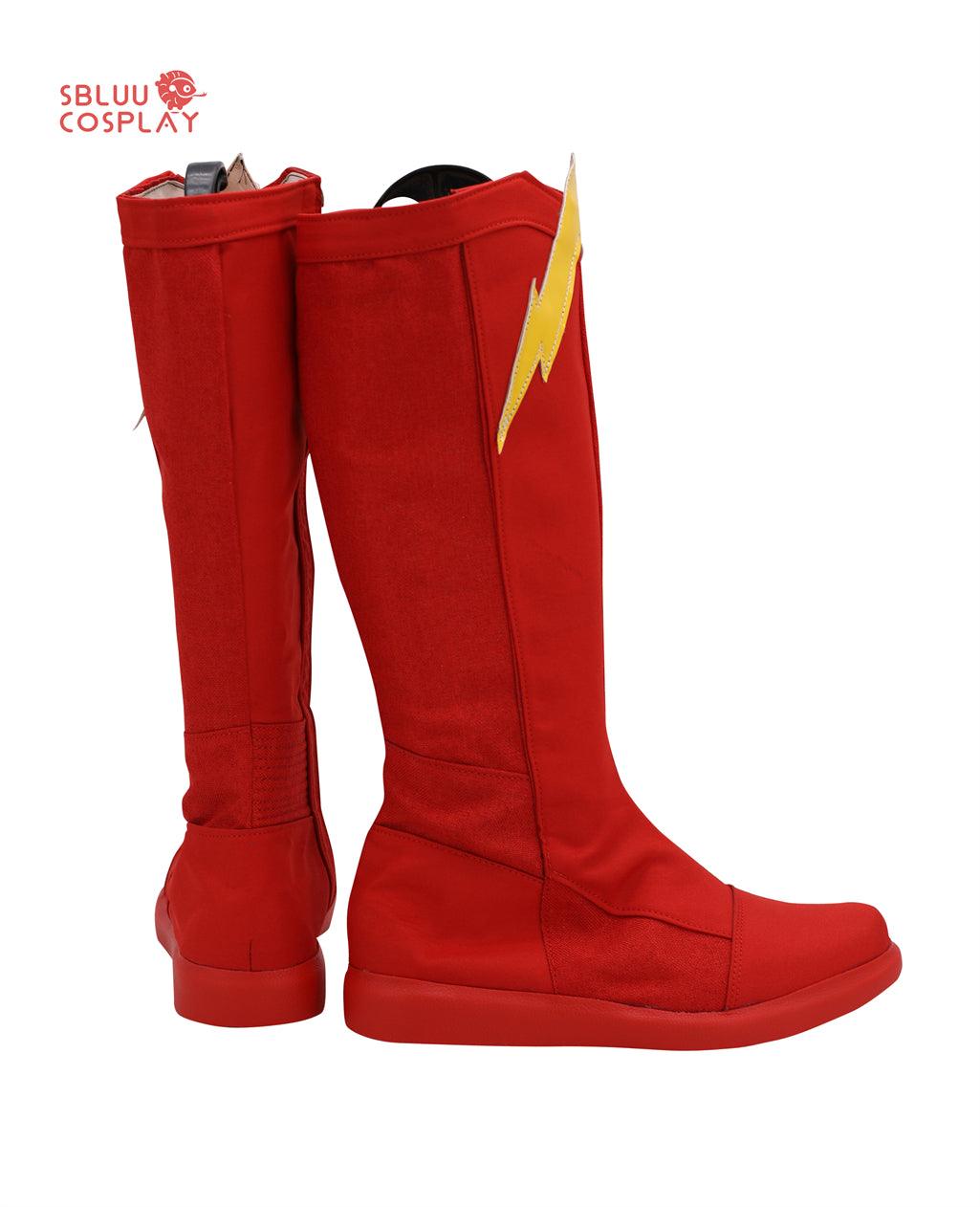 The Flash Barry Allen Cosplay Shoes Custom Made Boots - SBluuCosplay