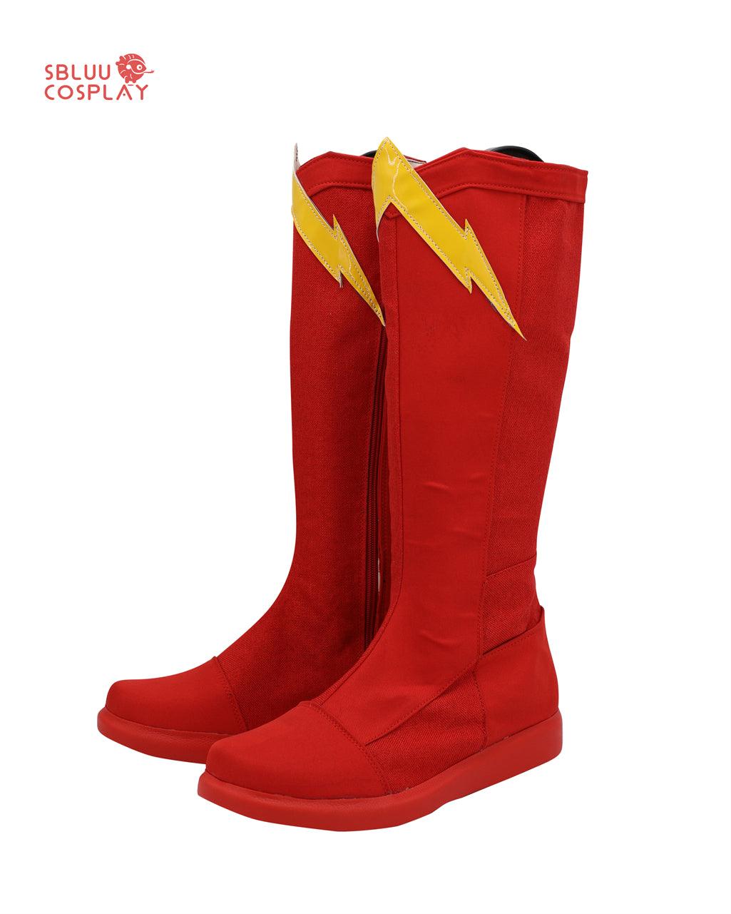 The Flash Barry Allen Cosplay Shoes Custom Made Boots - SBluuCosplay