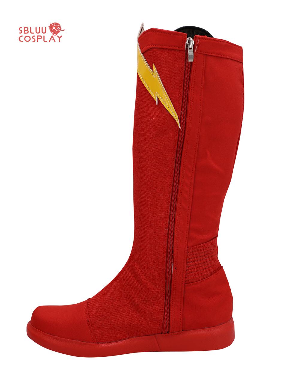 The Flash Barry Allen Cosplay Shoes Custom Made Boots - SBluuCosplay