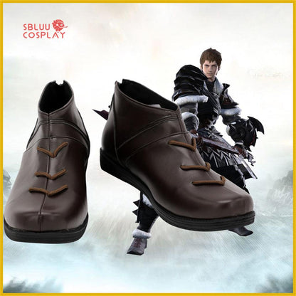 Final Fantasy XIV Arbert Cosplay Shoes Custom Made Boots - SBluuCosplay
