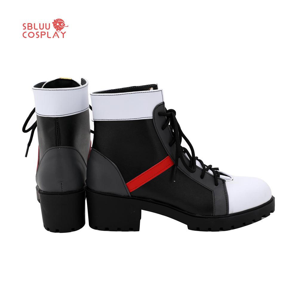 SBluuCosplay YouTuber Mori Calliope Cosplay Shoes Custom Made Boots - SBluuCosplay