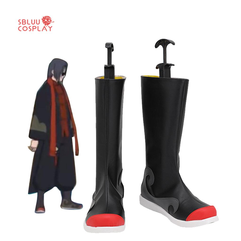 Naruto Uchiha Itachi Cosplay Shoes Custom Made Boots - SBluuCosplay