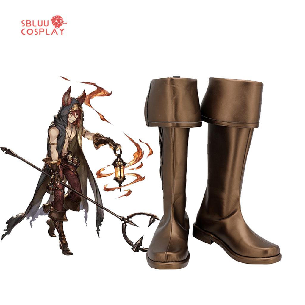 Granblue Fantasy Elmott Cosplay Shoes Custom Made Boots - SBluuCosplay