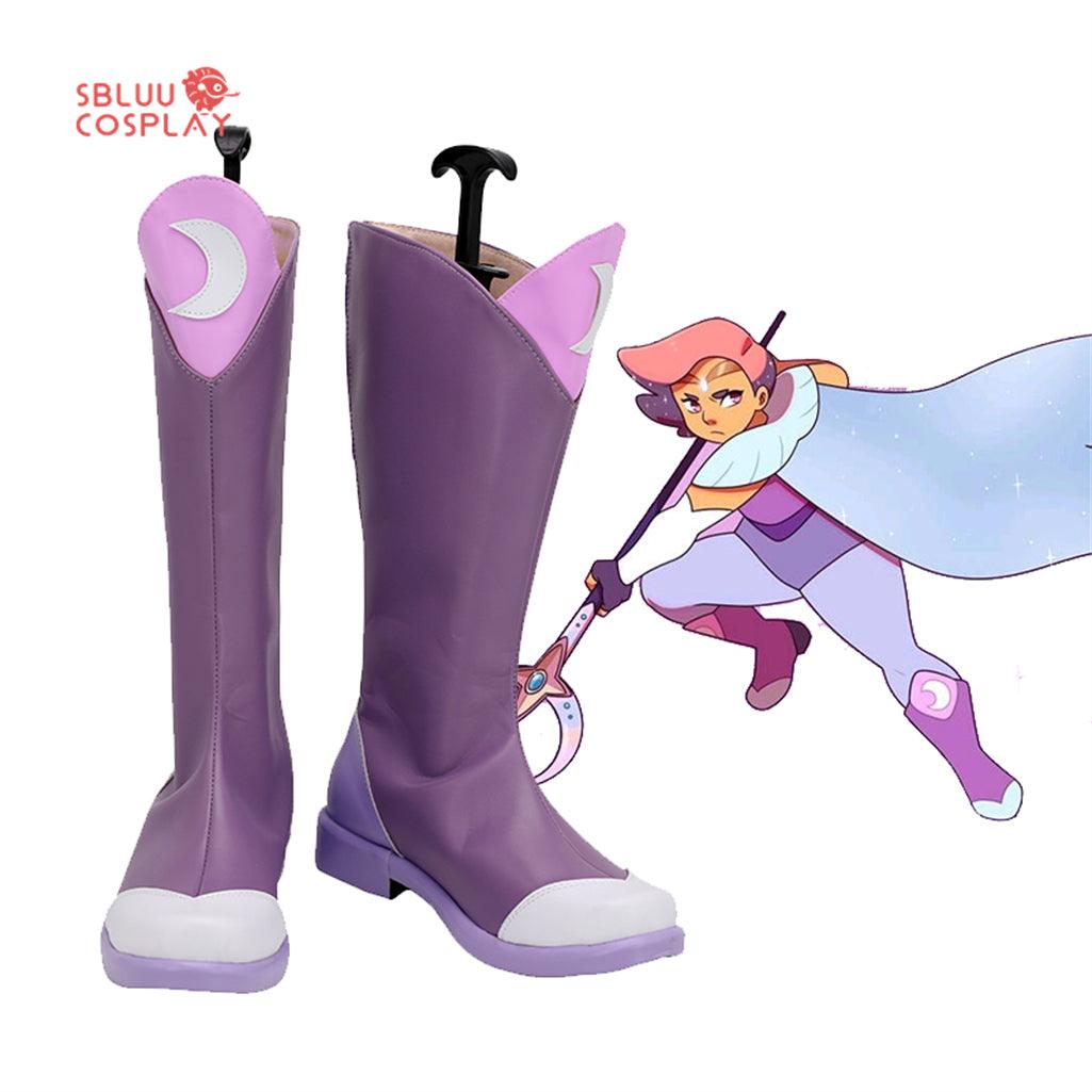She Ra Princess of Power Glimmer Cosplay Shoes Custom Made Boots - SBluuCosplay