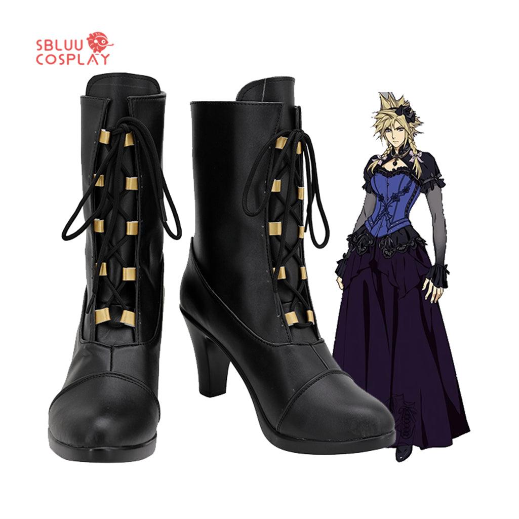 Game Final Fantasy VII Cloud Strife Cosplay Shoes Custom Made Boots - SBluuCosplay