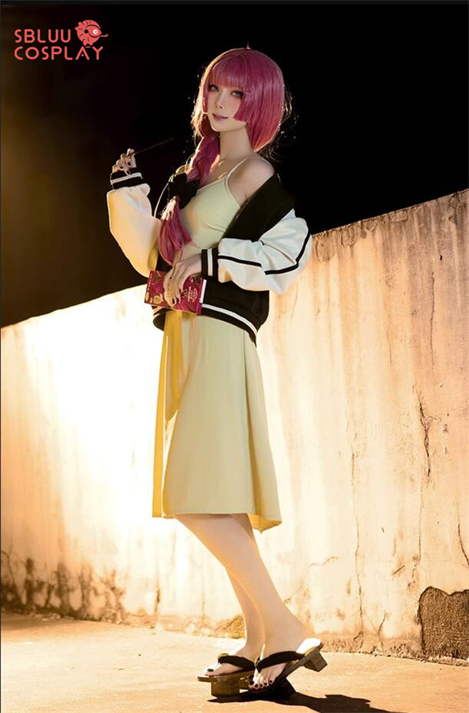 SBluuCosplay Bocchi The Rock Cosplay Hiroi Kikuri Cosplay Costume Dress Coat Jacket Costume