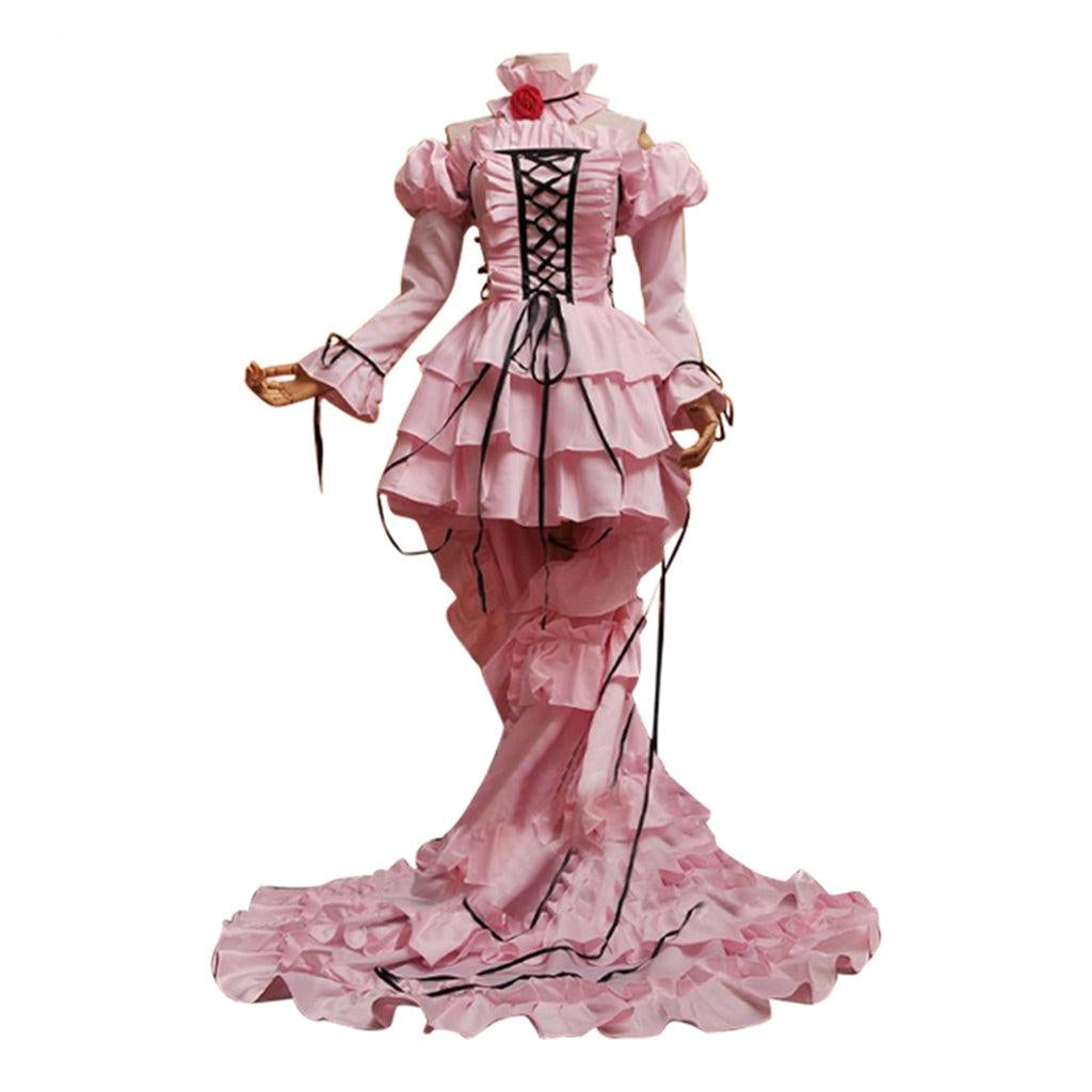 SBluuCosplay Chobits Dress Pink from Chobittsu Chobits Cosplay Costume