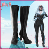 SBluuCosplay DC Catwoman Selina Kyle Cosplay Shoes Custom Made Boots