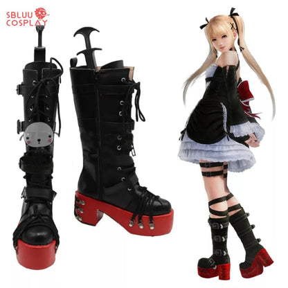 Game Dead or Alive 5 Marie Rose Cosplay Shoes Anime Party Boots Custom Made - SBluuCosplay