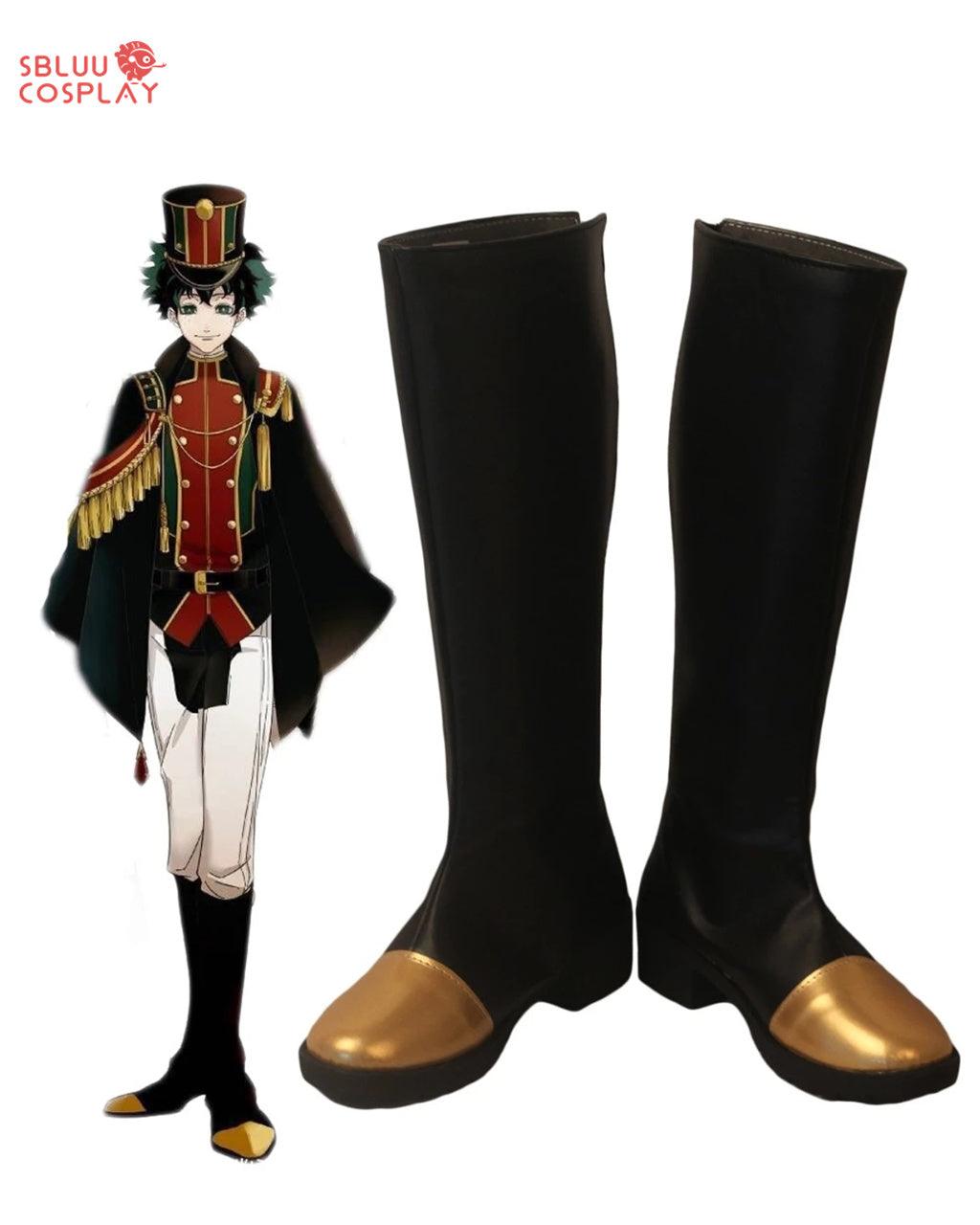 My Hero Academia Military Deku Izuku Midoriya Cosplay Shoes Custom Made Black Boots - SBluuCosplay