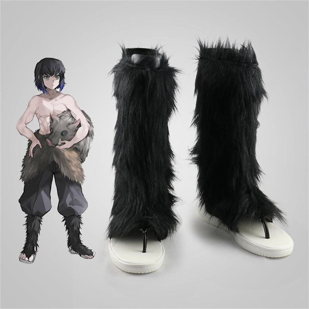 KNY Demon Fighter Kamado Tanjirou Kanroji Mitsuri Giyuu, chaussures de Cosplay sur mesure
