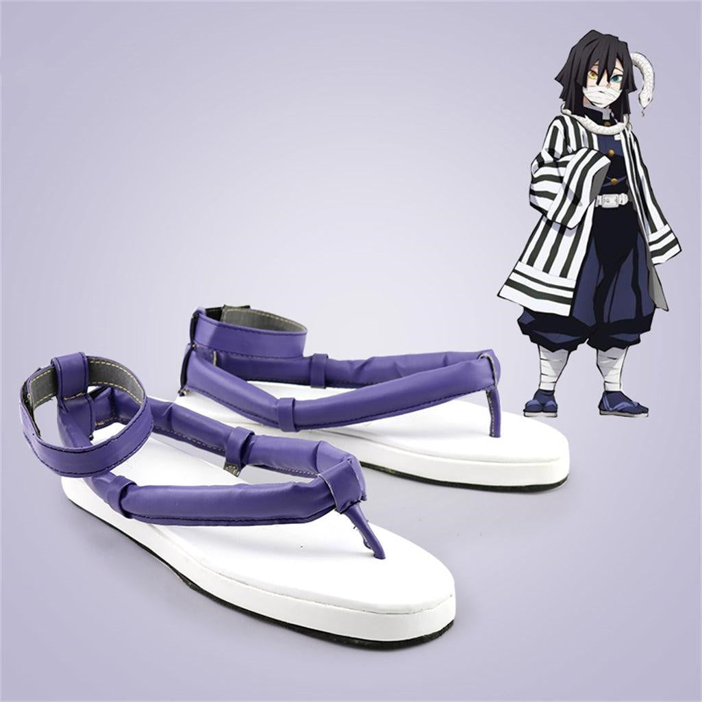 KNY Demon Fighter Kamado Tanjirou Kanroji Mitsuri Giyuu, chaussures de Cosplay sur mesure