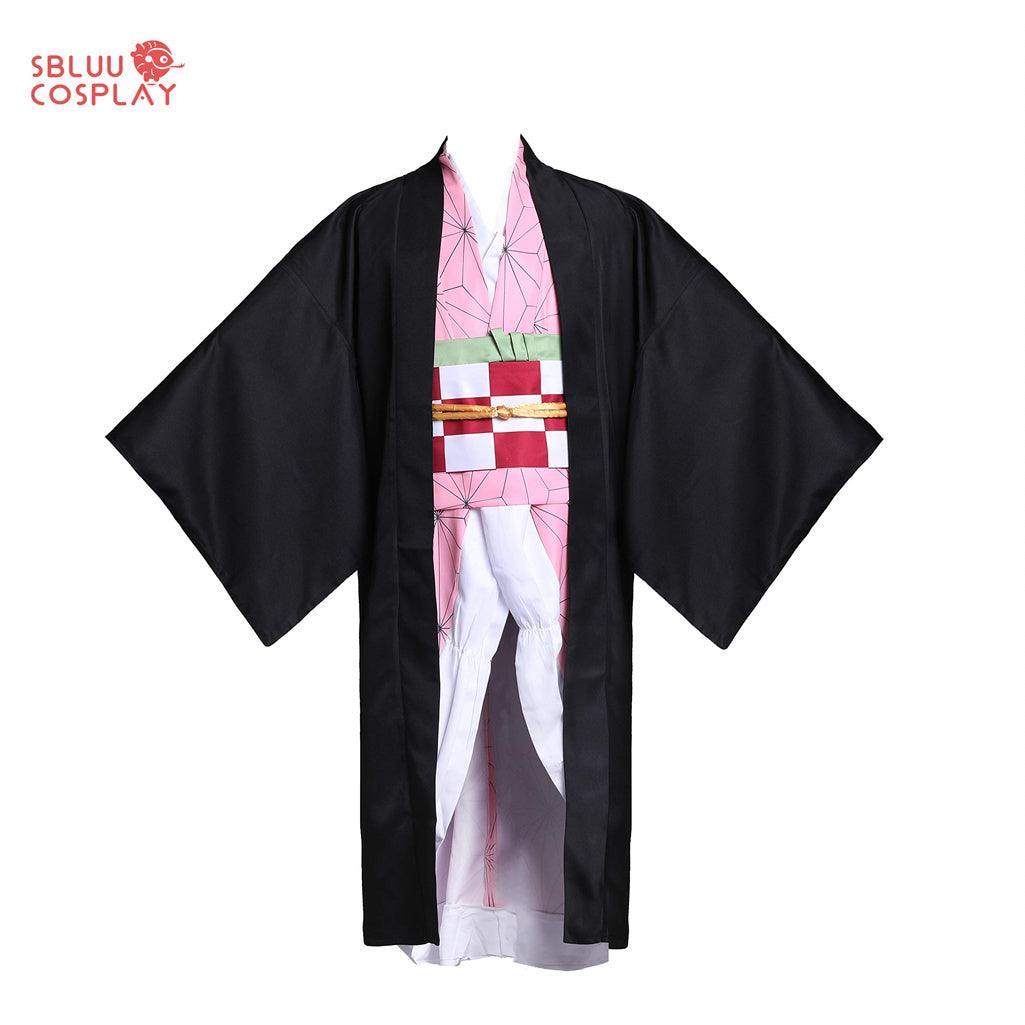 Demon Slayer Kamado Nezuko Cosplay Costume Kimono Outfit - SBluuCosplay