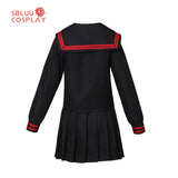 SBluuCosplay Demon Slayer Kamado Nezuko Cosplay Costume Black Sailor Uniform