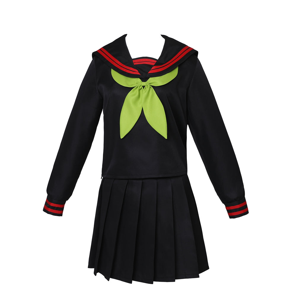 SBluuCosplay Demon Slayer Kamado Nezuko Cosplay Costume Black Sailor Uniform