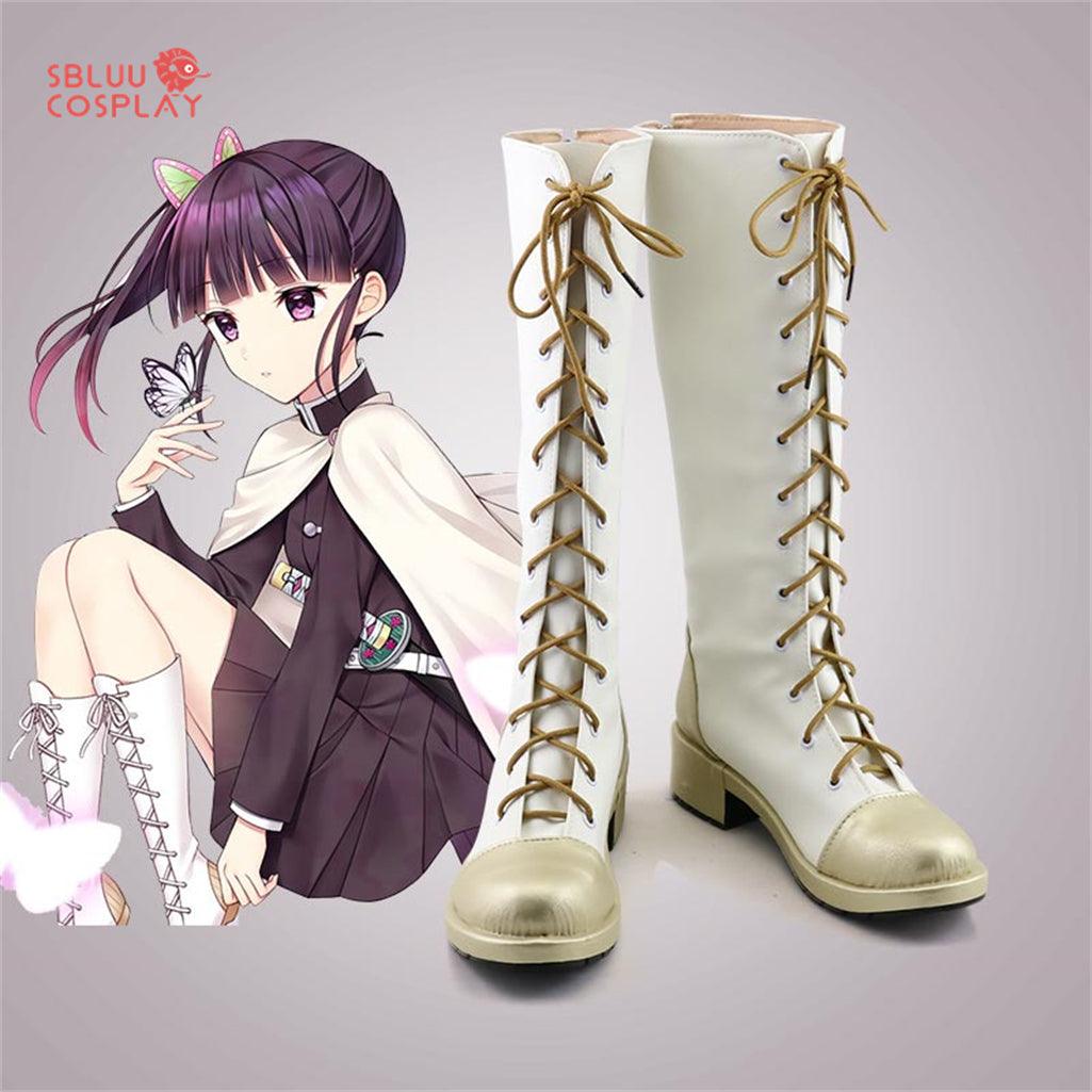 Demon Slayer Tsuyuri Kanao Cosplay Shoes Custom Made Boots - SBluuCosplay