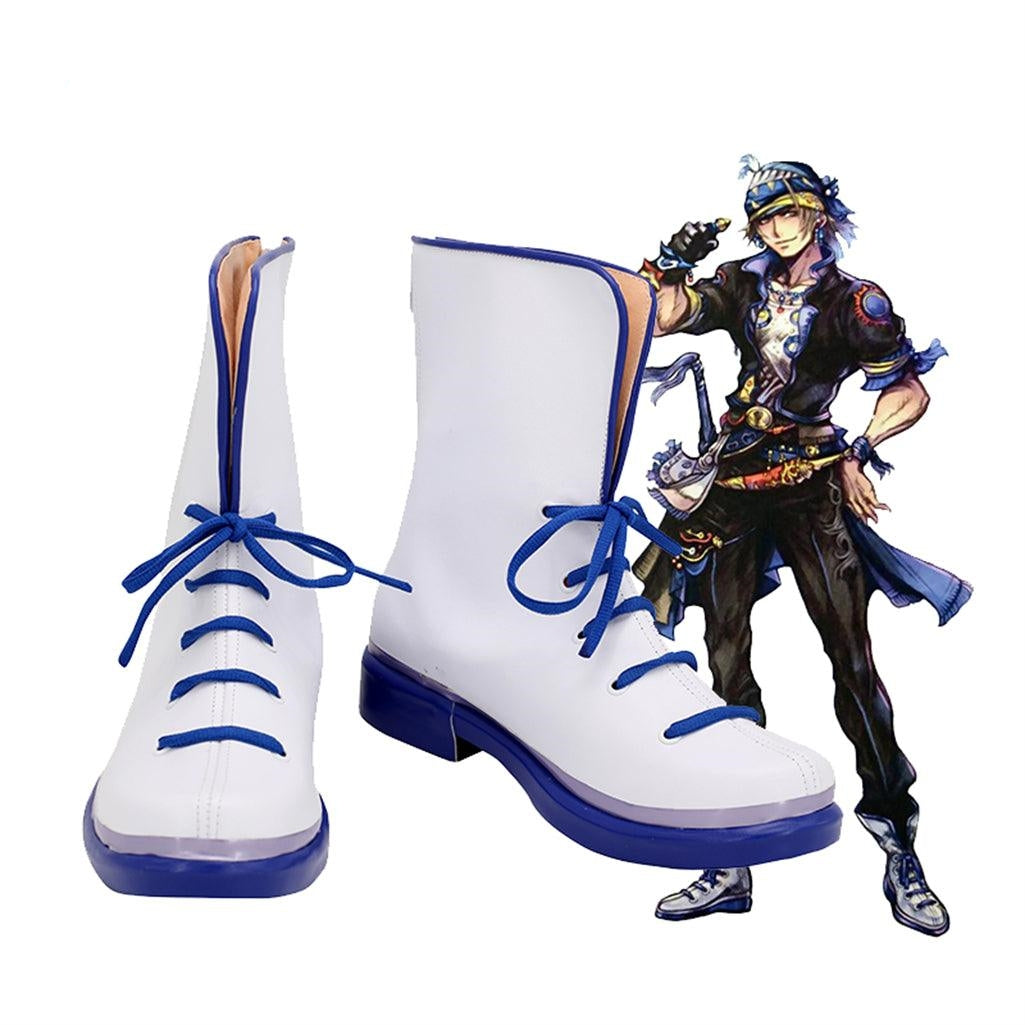 Dissidia Final Fantasy NT Locke Cole Cosplay Shoes