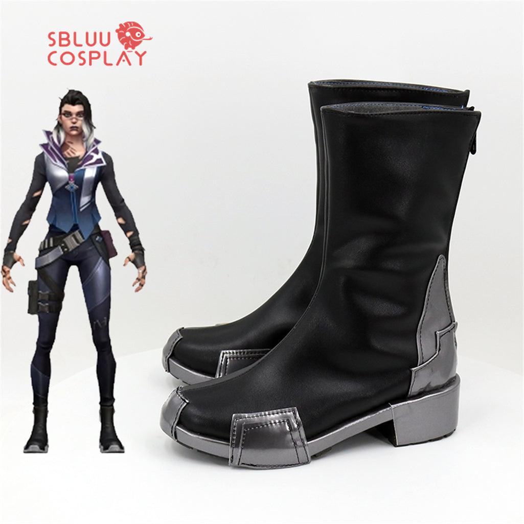 SBluuCosplay Game Valorant Fade Cosplay Shoes Custom Made Boots - SBluuCosplay