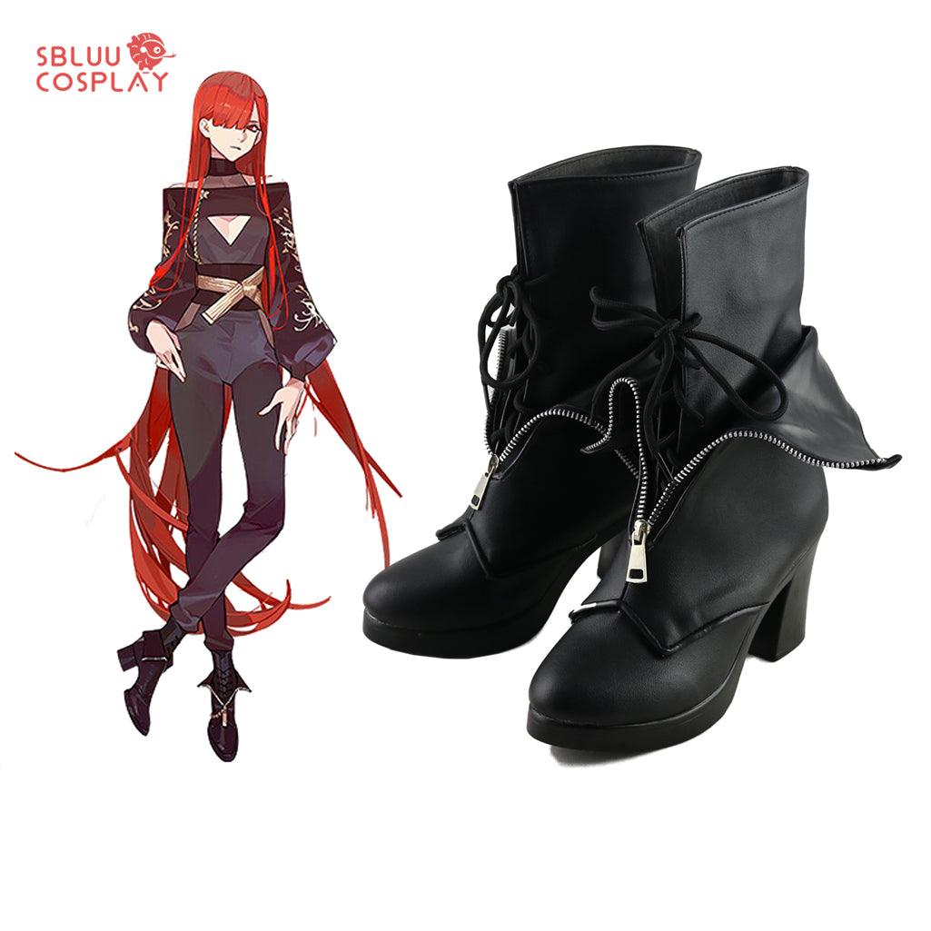 Fate Demon King Nobunaga Black Cosplay Shoes Custom Made Boots - SBluuCosplay