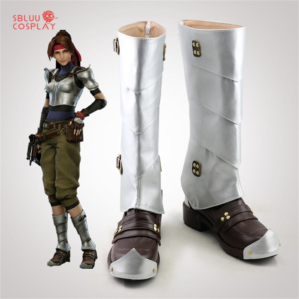 Game Final Fantasy VII Jessie Cosplay Shoes Custom Made Boots - SBluuCosplay