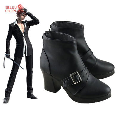 Game Final Fantasy VII Reno Cosplay Shoes Custom Made Boots - SBluuCosplay