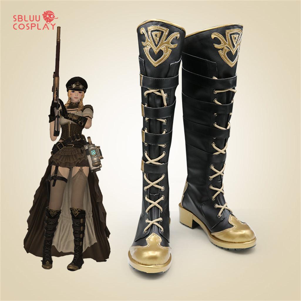 Game Final Fantasy XIV 480HQ Cosplay Shoes Custom Made Boots - SBluuCosplay