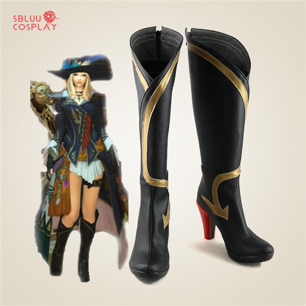 Game Final Fantasy XIV Bard Cosplay Shoes Custom Made Boots - SBluuCosplay