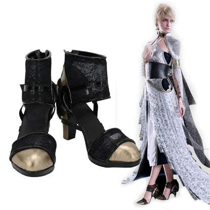 Game Final Fantasy XV Lunafreya Nox Fleuret Cosplay Shoes Custom Made