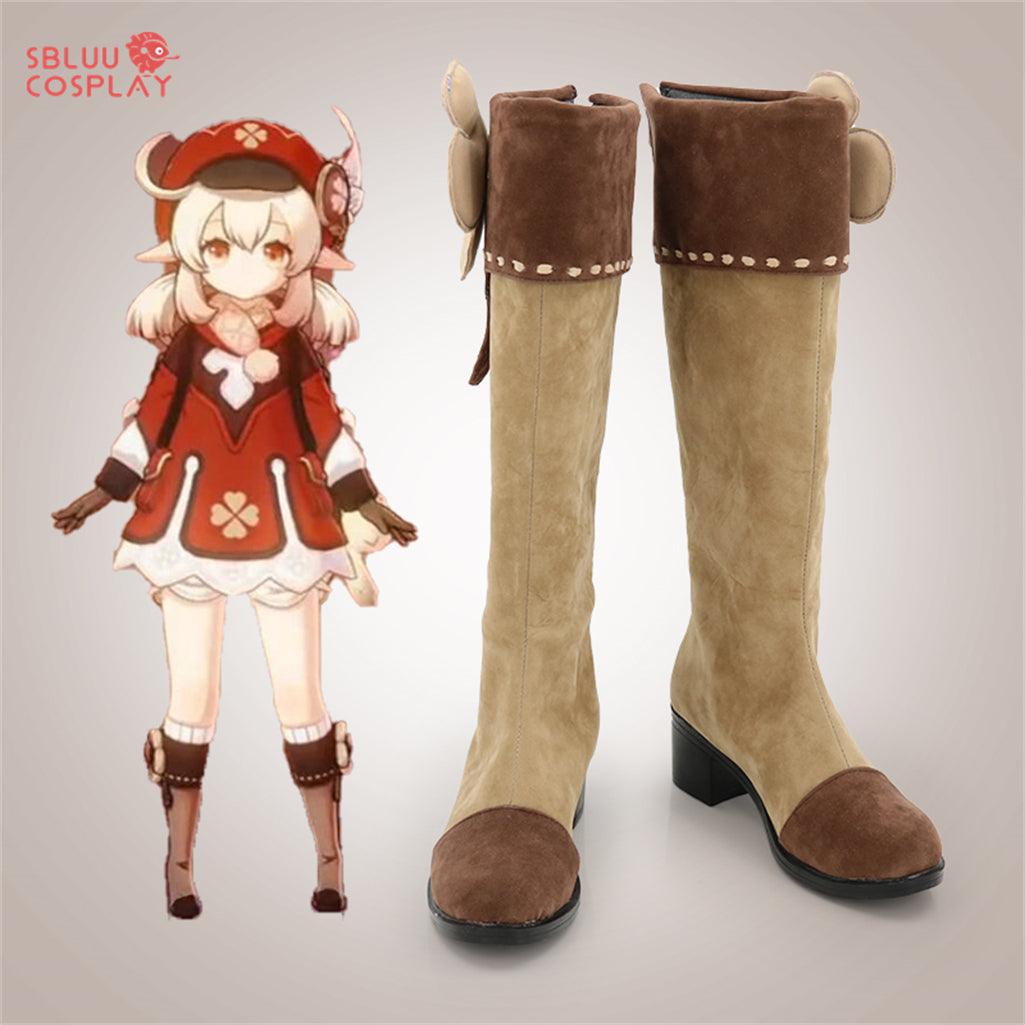 Game Genshin Impact Klee Cosplay Shoes Custom Made Boots - SBluuCosplay