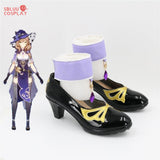 Game Genshin Impact Lisa Cosplay Shoes Custom Made Boots - SBluuCosplay