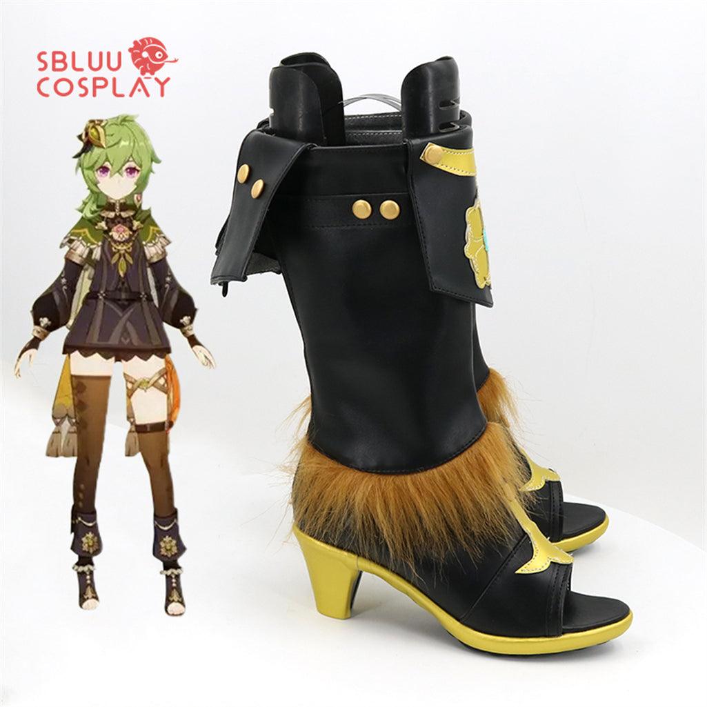 SBluuCosplay Genshin Impact Collei Cosplay Shoes Custom Made Boots - SBluuCosplay