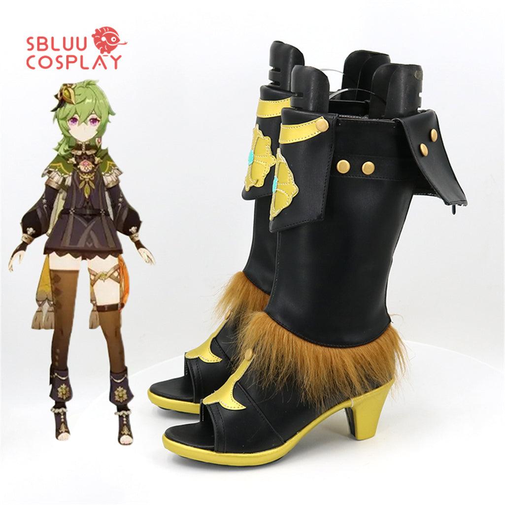 SBluuCosplay Genshin Impact Collei Cosplay Shoes Custom Made Boots - SBluuCosplay