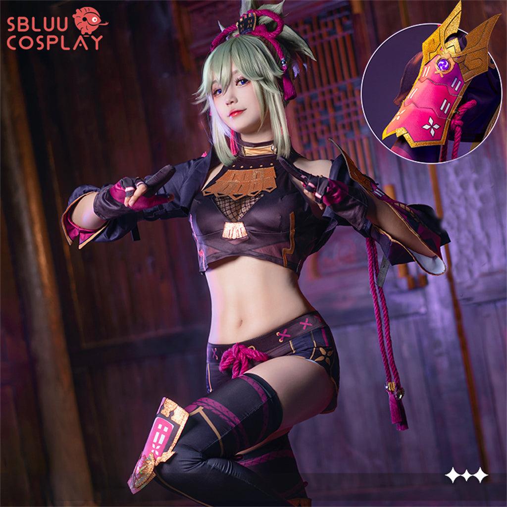 SBluuCosplay Game Genshin Impact Cosplay Kuki Shinobu Cosplay Costume Outfit - SBluuCosplay