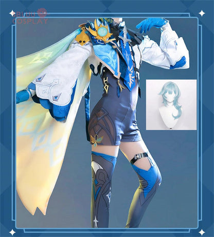 Game Genshin Impact Eula Cosplay Costume Uniform Cosplay Costume Women Halloween Party Outfit Game Suit Lovely Jumpsuits - SBluuCosplay