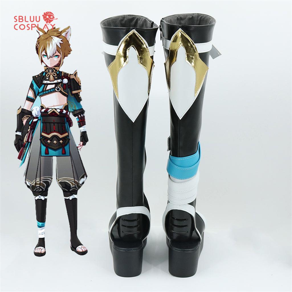 Game Genshin Impact Gorou Cosplay Shoes Custom Made Boots - SBluuCosplay