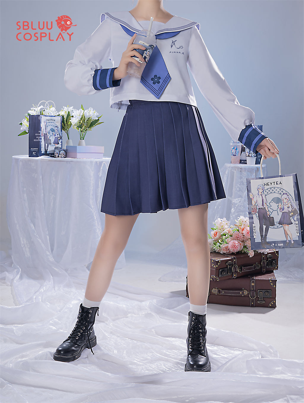 SBluuCosplay Genshin Impact Kamisato Ayaka And Kamisato Ayato Cosplay Costume
