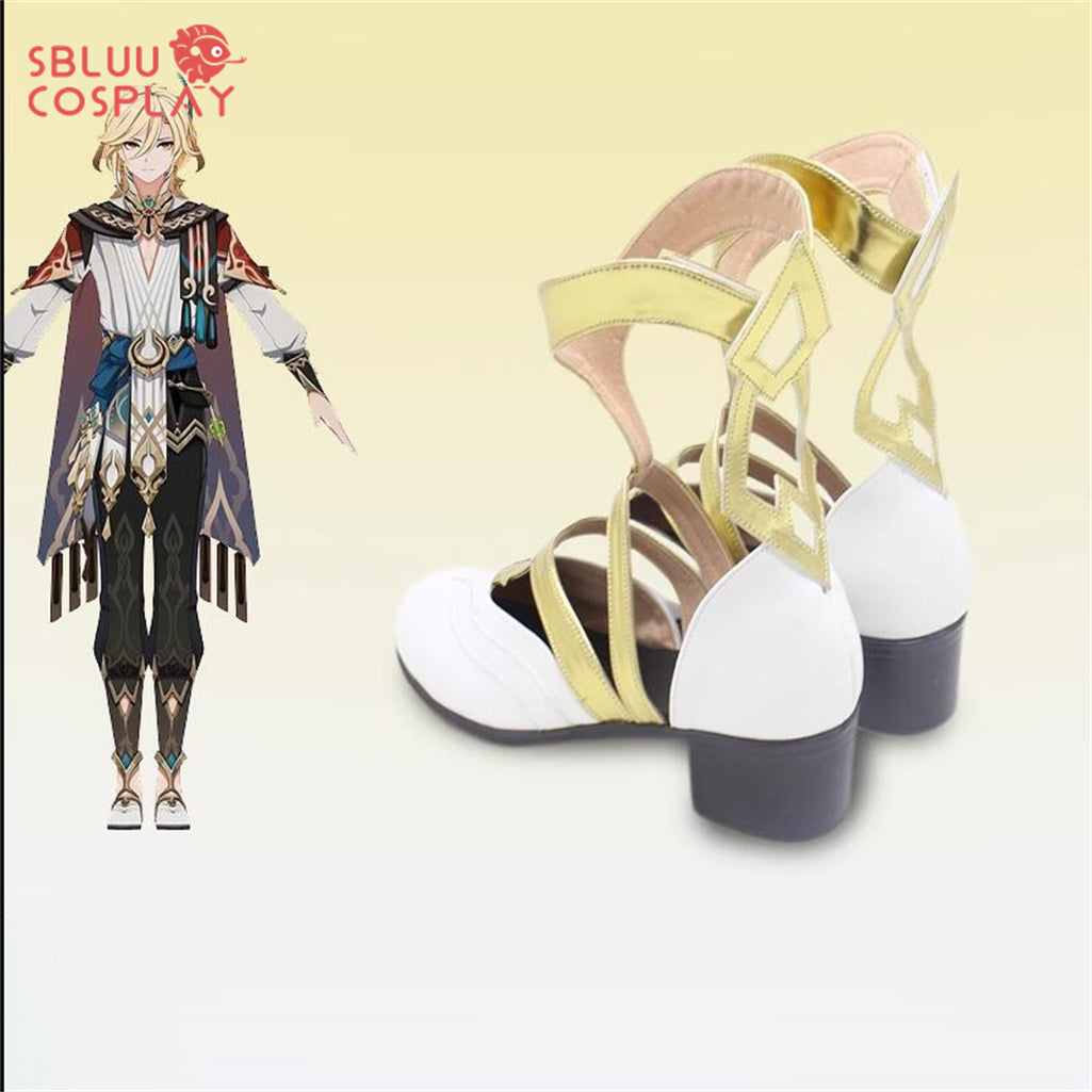 SBluuCosplay Genshin Impact Cosplay Kaveh Cosplay Shoes Custom Made Boots