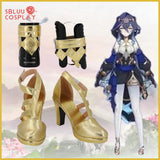 SBluuCosplay Genshin Impact Layla Cosplay Shoes Custom Made Boots