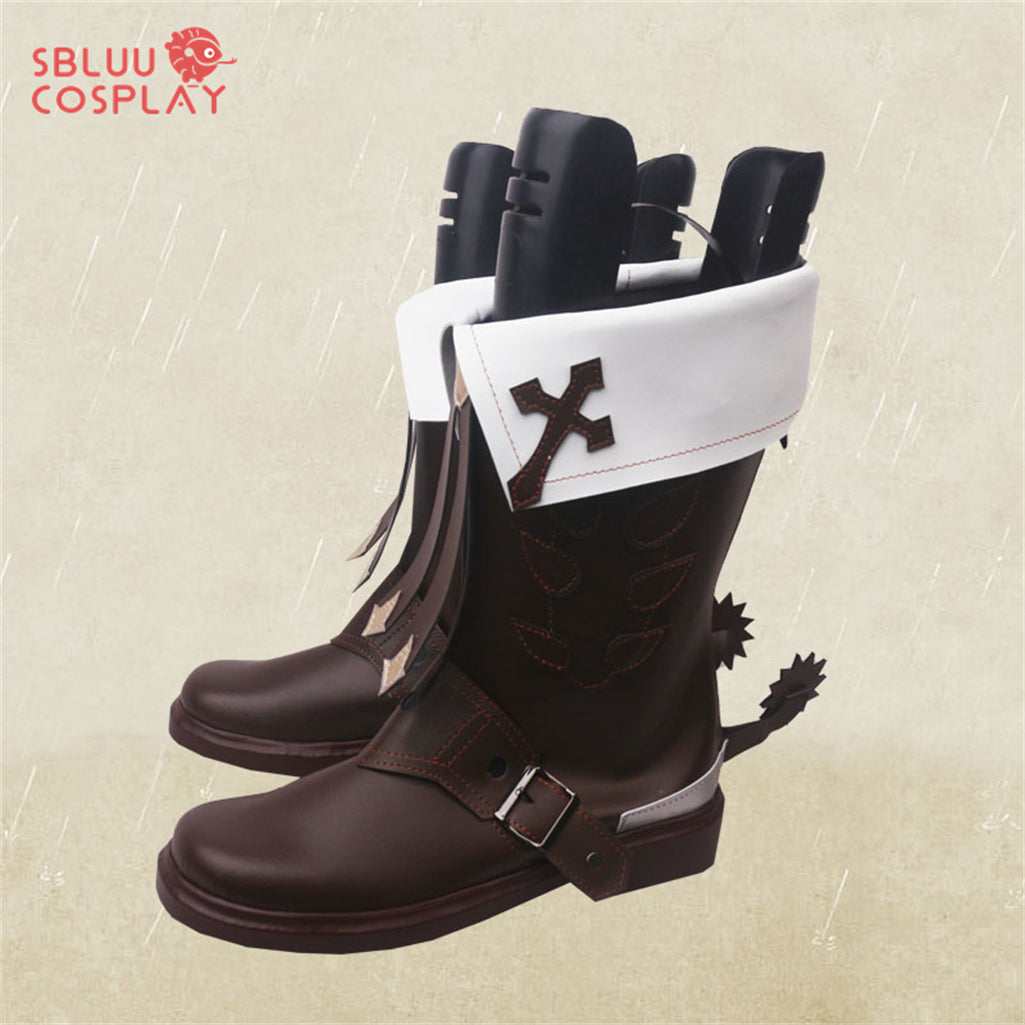 SBluuCosplay Genshin Impact Cosplay Mika Cosplay Shoes Custom Made Boots