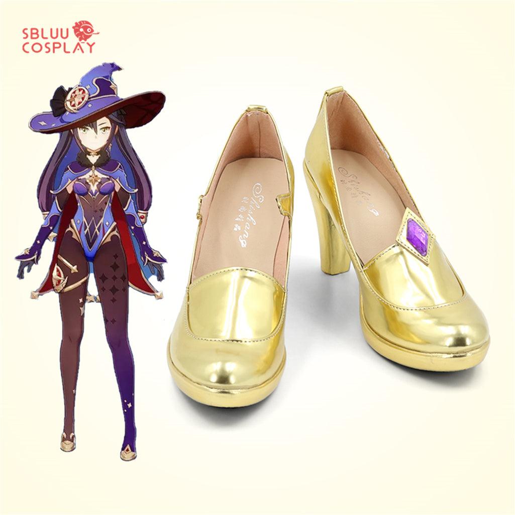Game Genshin Impact Mona Cosplay Shoes Custom Made - SBluuCosplay