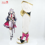 Genshin Impact Noelle Cosplay Shoes Custom Made Boots - SBluuCosplay